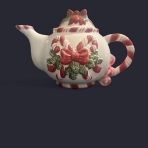 Candy cane teapot